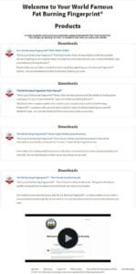 Fat burning fingerprint products list