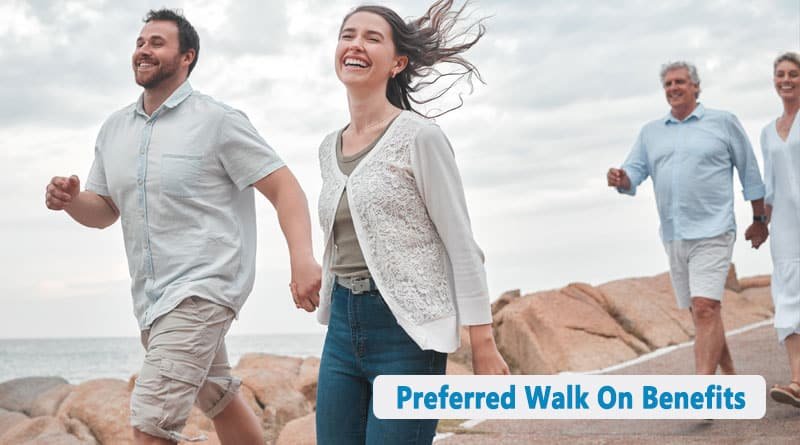 preferred walk on benefits